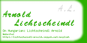 arnold lichtscheindl business card